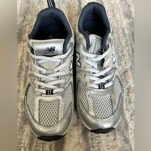 New Balance Silver Running Shoes
